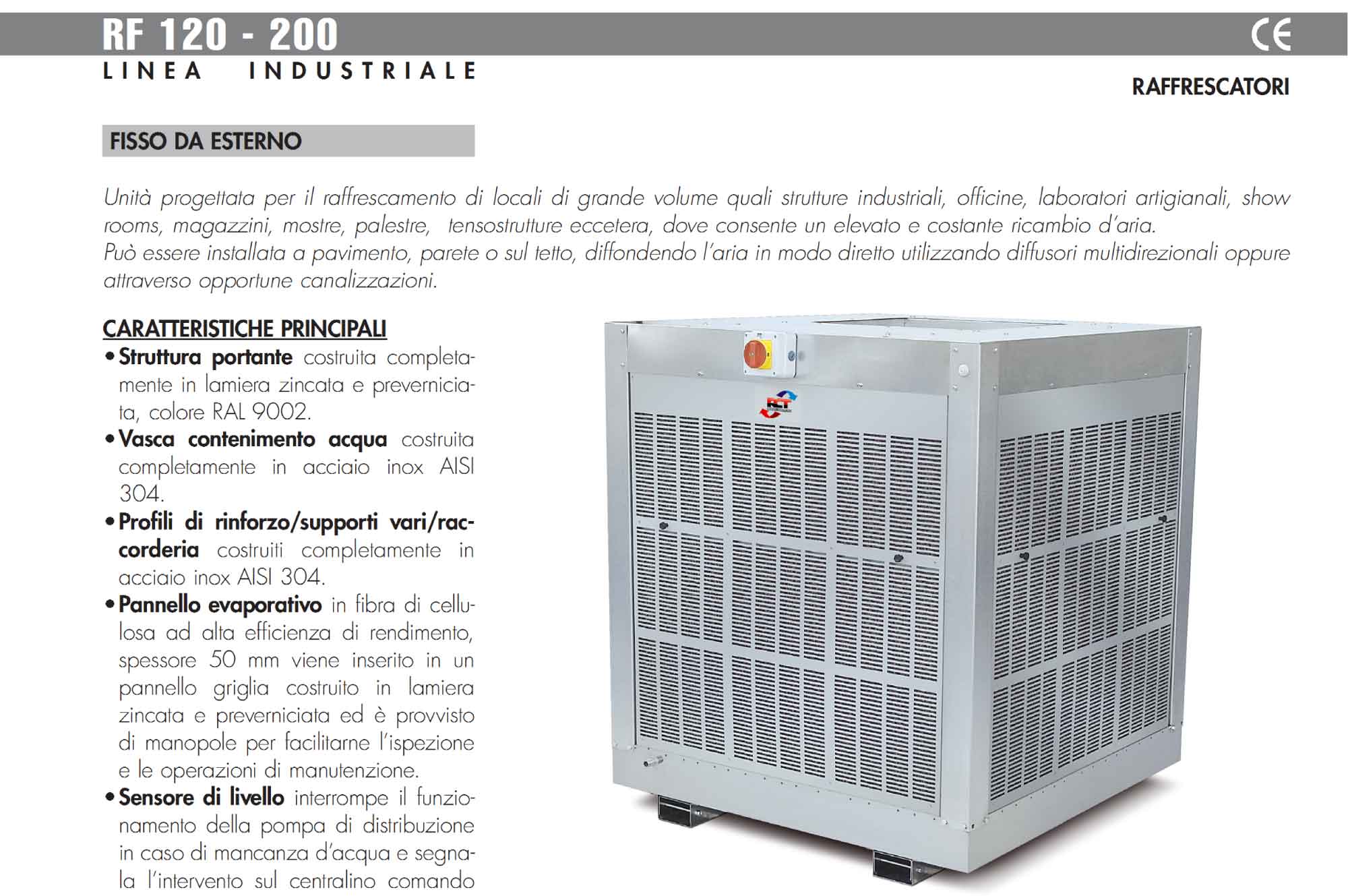 Industrial Evaporative Coolers Large rooms RF_120-200